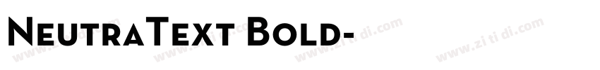 NeutraText Bold字体转换